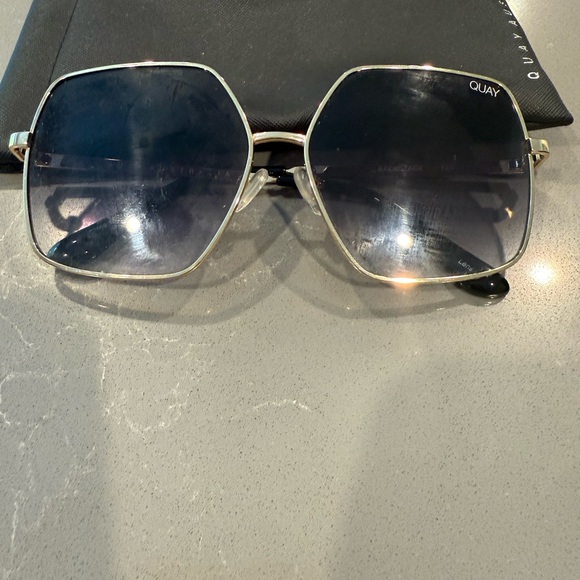 Quay Australia Silver Frame Sunglasses